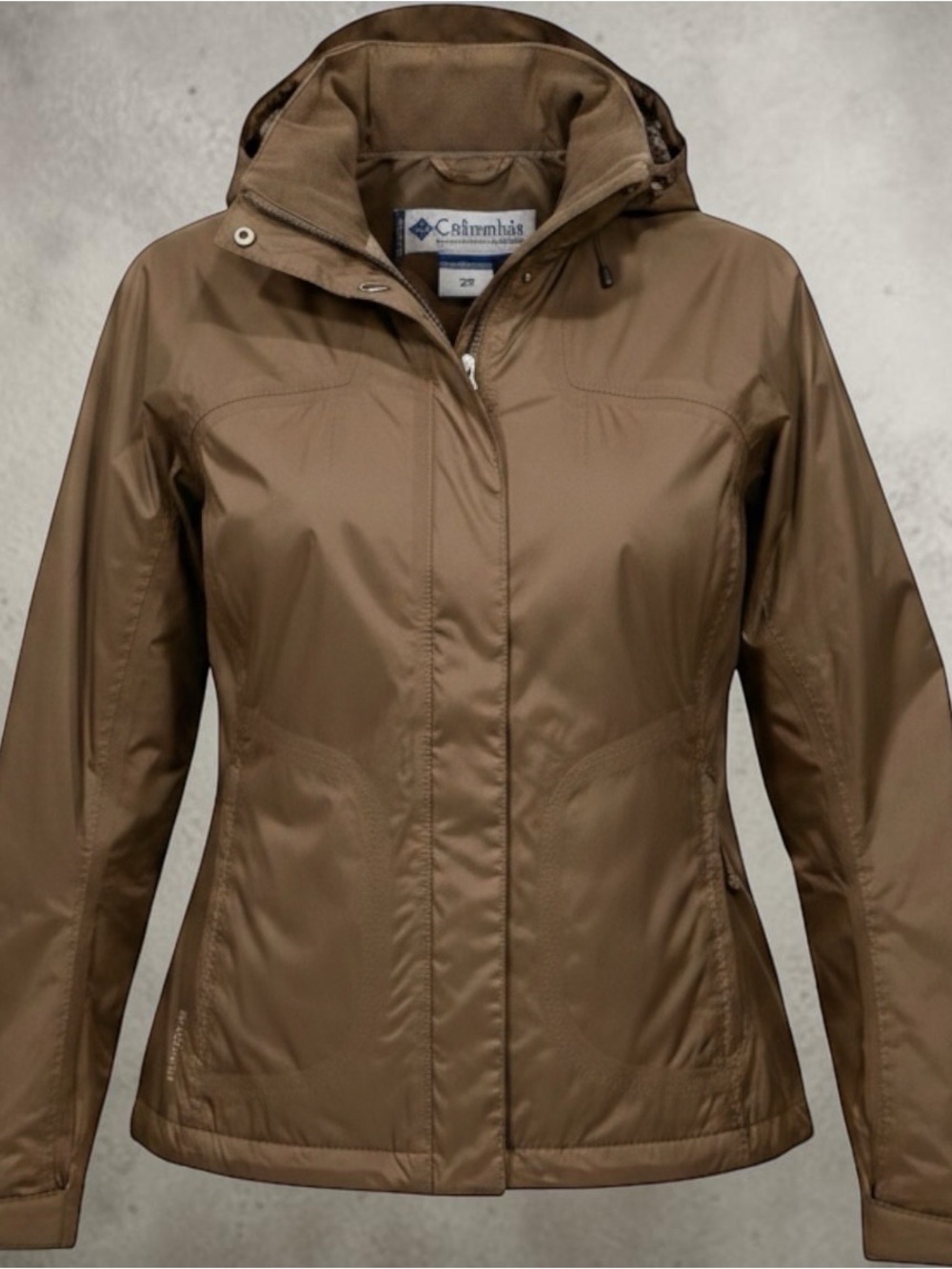 Columbia Titanium Lightweight Brown Women’s Shell Jacket. Ladies large